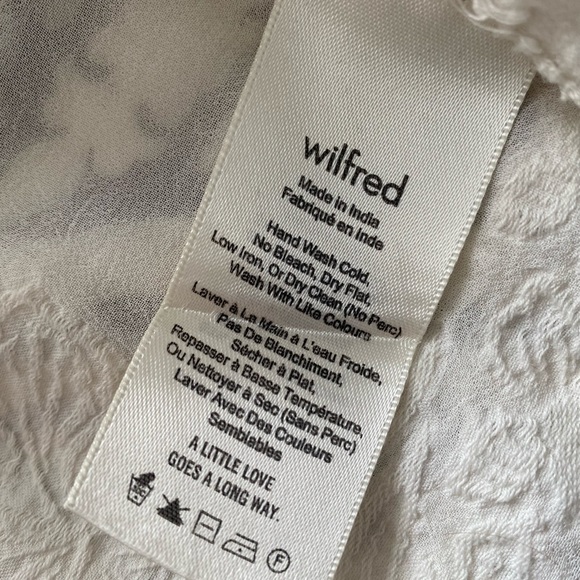 Wilfred Aritzia | Lourdes Blouse | White | size medium - Picture 6 of 13